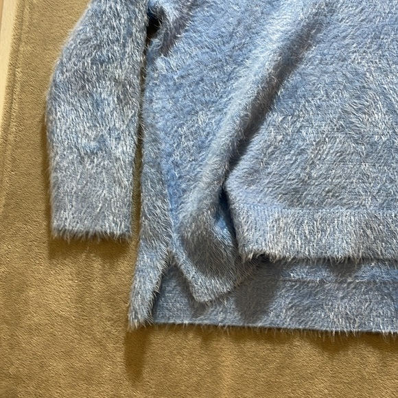 Eyelash Baby Blue Thick Show‎ me your Mumu Women Sz XXL Cozy Forever Sweater L/S - Picture 4 of 15